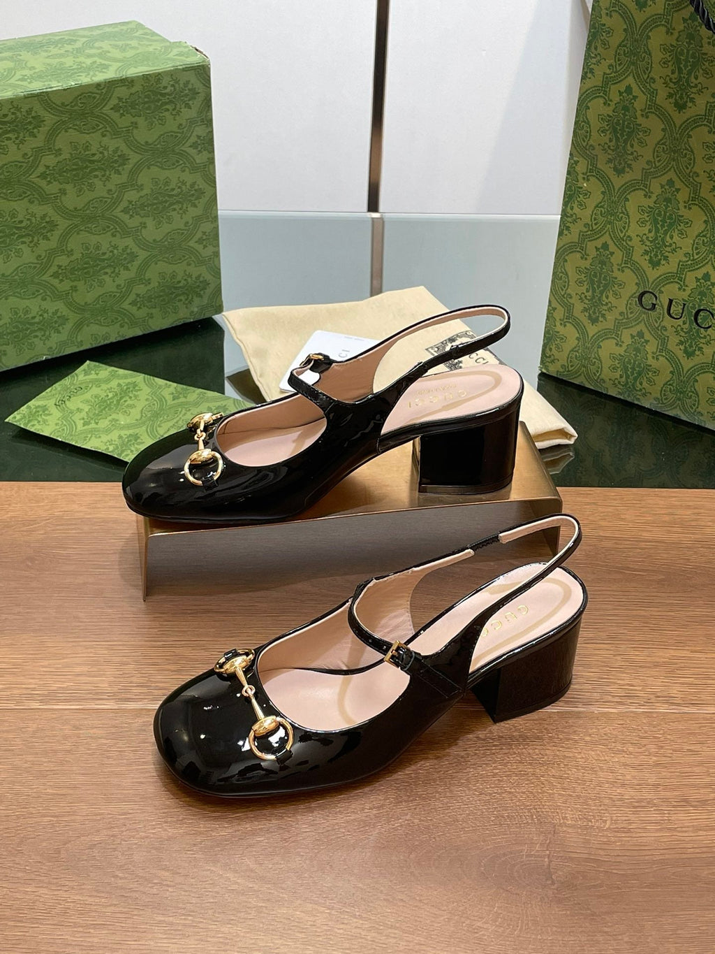GUCCI HORSEBIT PUMP BLACK LAMBSKIN