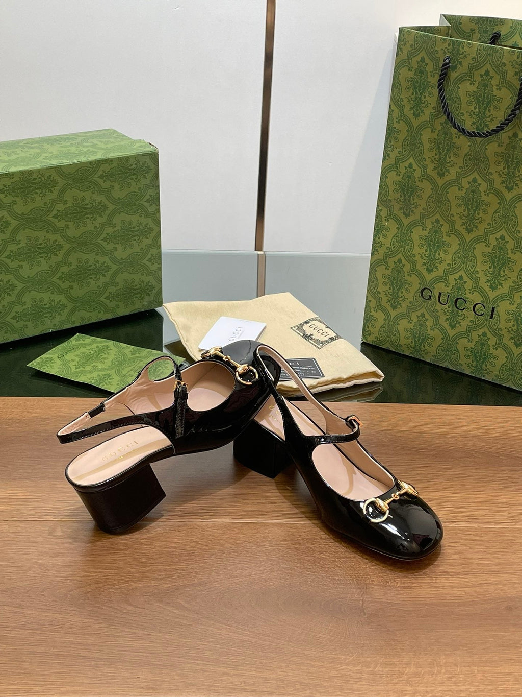 GUCCI HORSEBIT PUMP BLACK LAMBSKIN