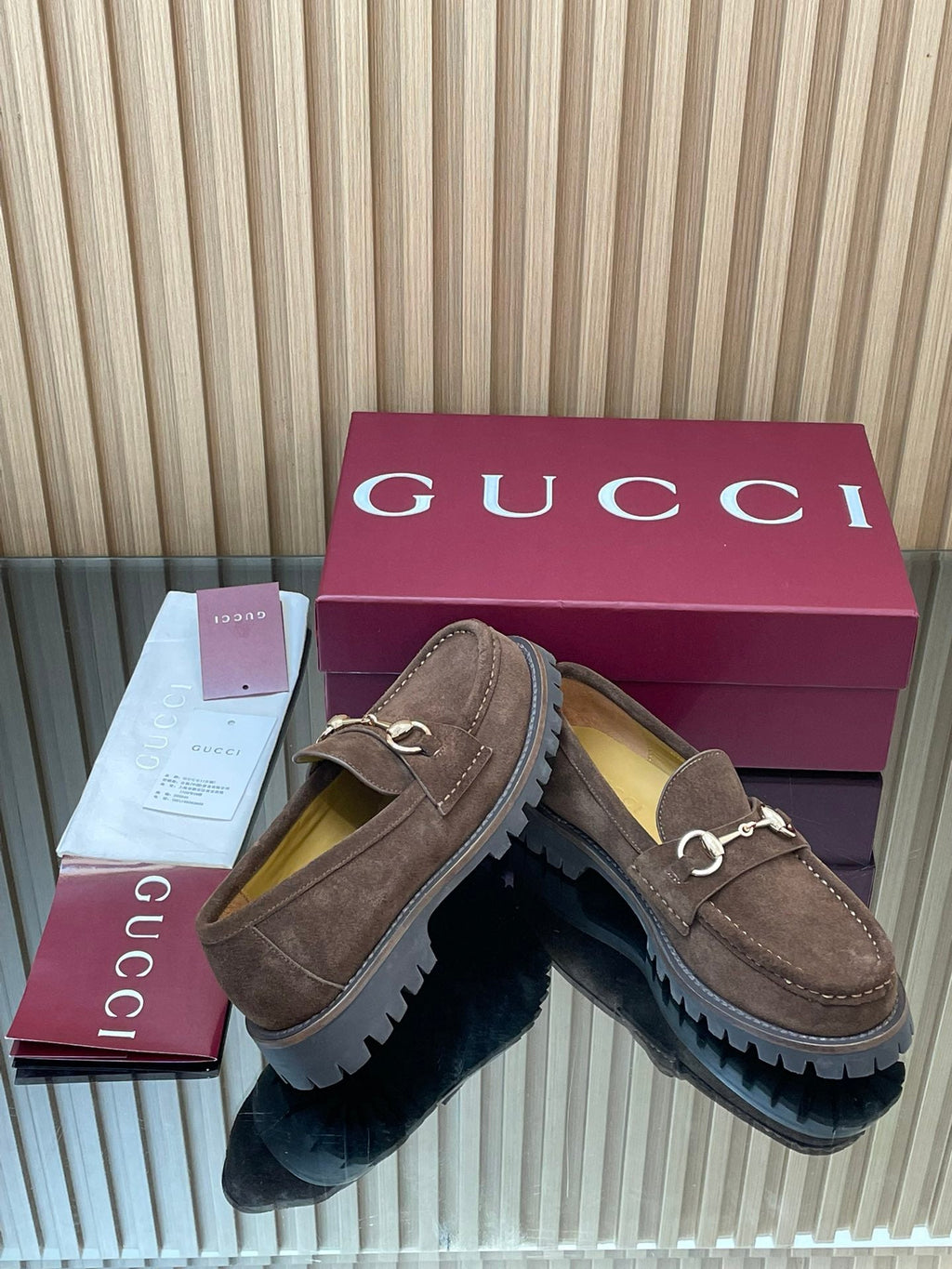 GUCCI WOMEN'S HORSEBIT LOAFERS IN DARK BROWN SUEDE