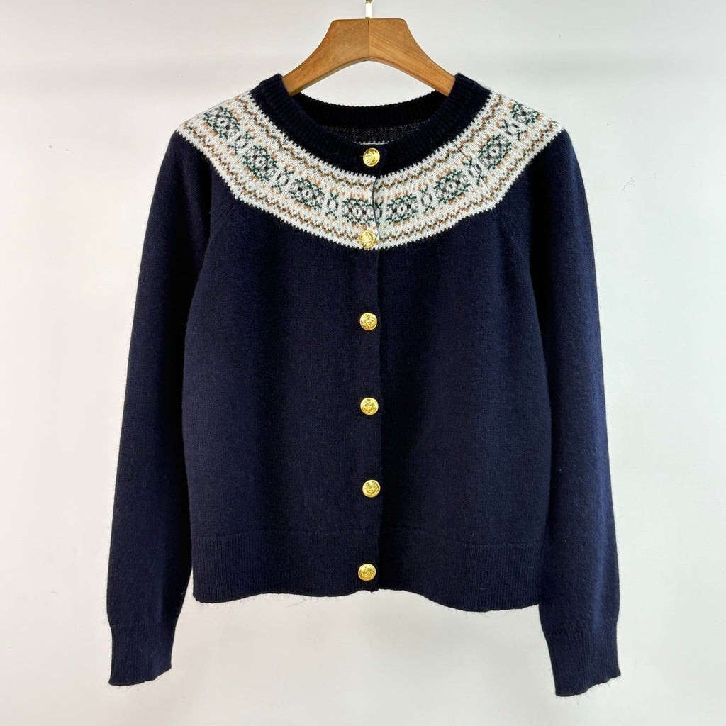 CELINE 25S ROUND-NECK CROCHET SWEATER 0058