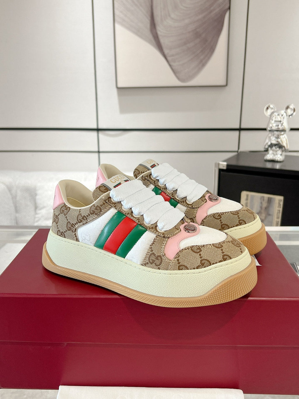 GUCCI SCREENER SNEAKER COLORFUL