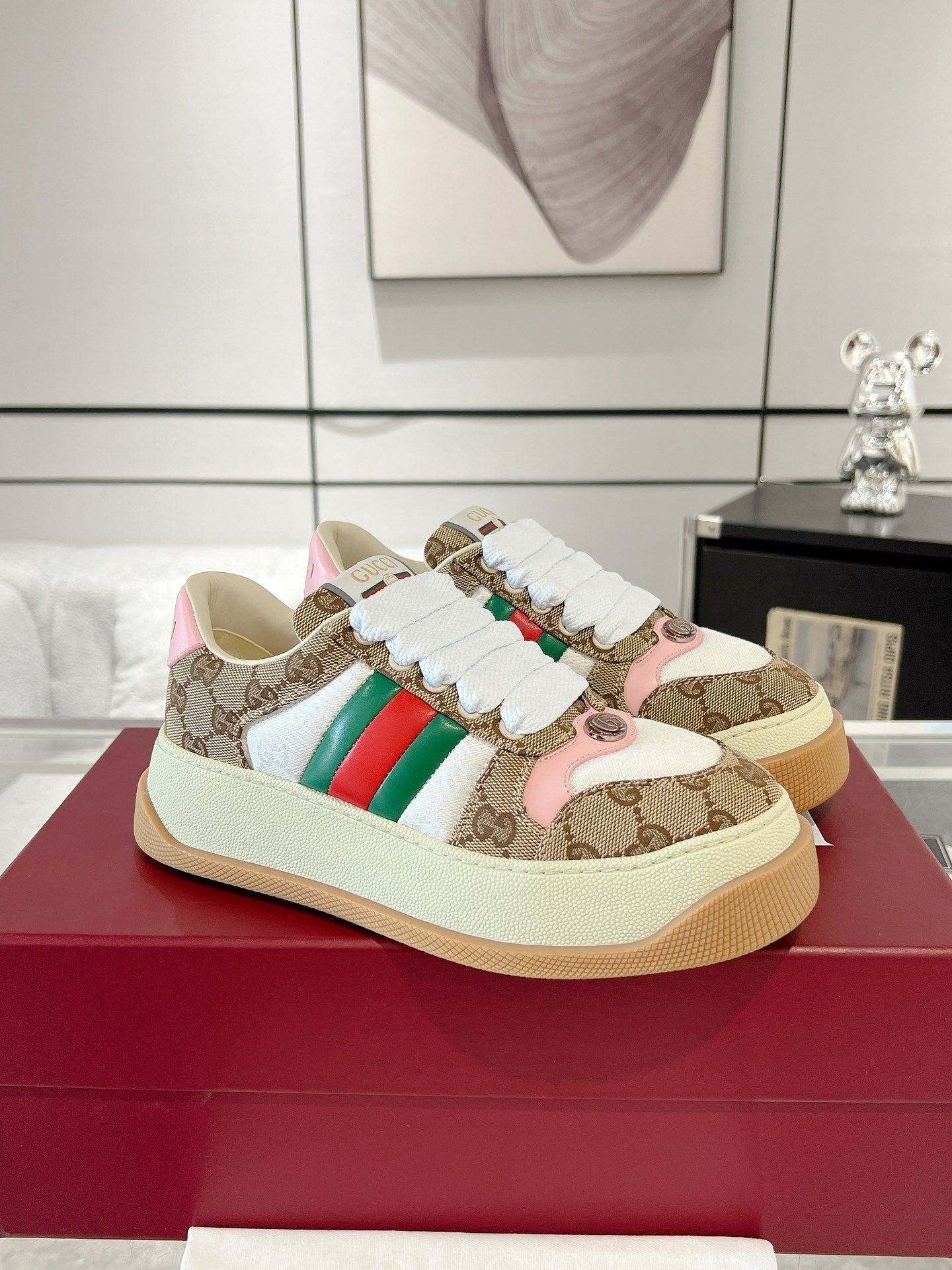GUCCI SCREENER SNEAKER COLORFUL