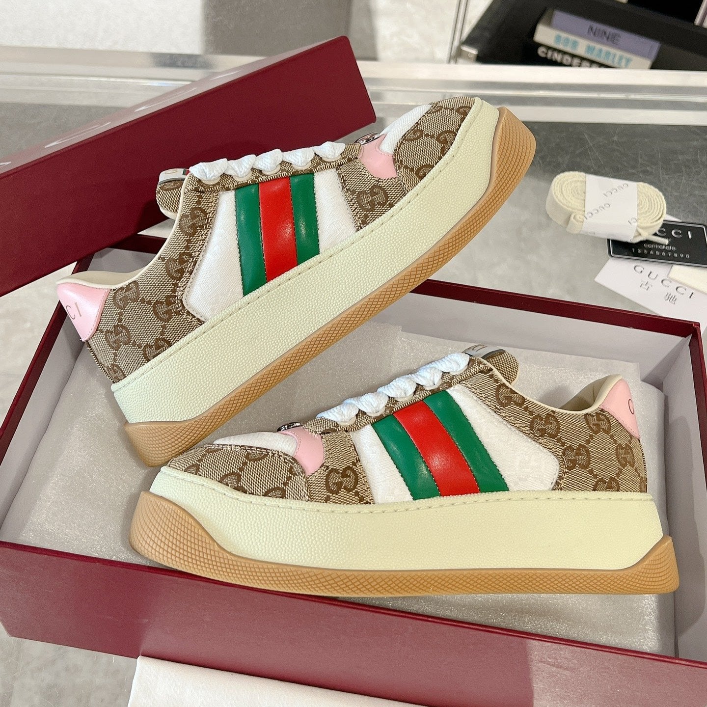 GUCCI SCREENER SNEAKER COLORFUL
