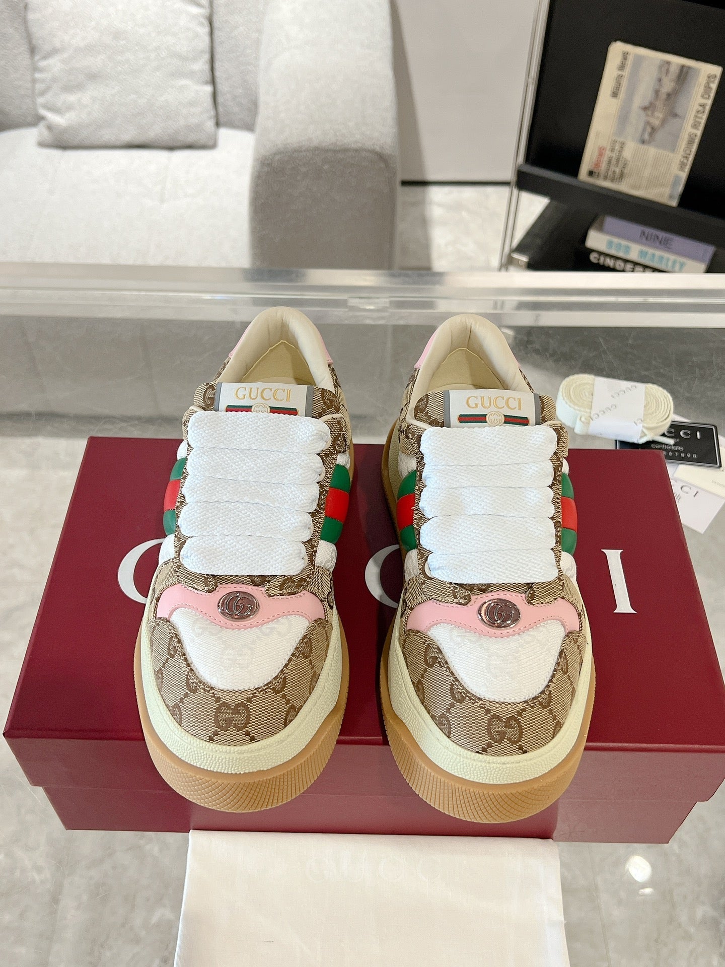 GUCCI SCREENER SNEAKER COLORFUL