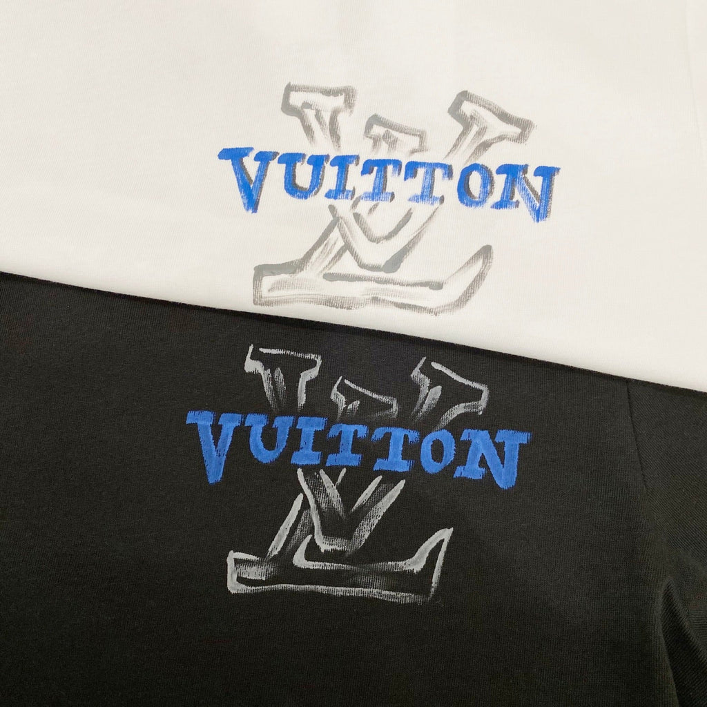 LOUIS VUITTON LV T-SHIRT BLACK COTTON 238848