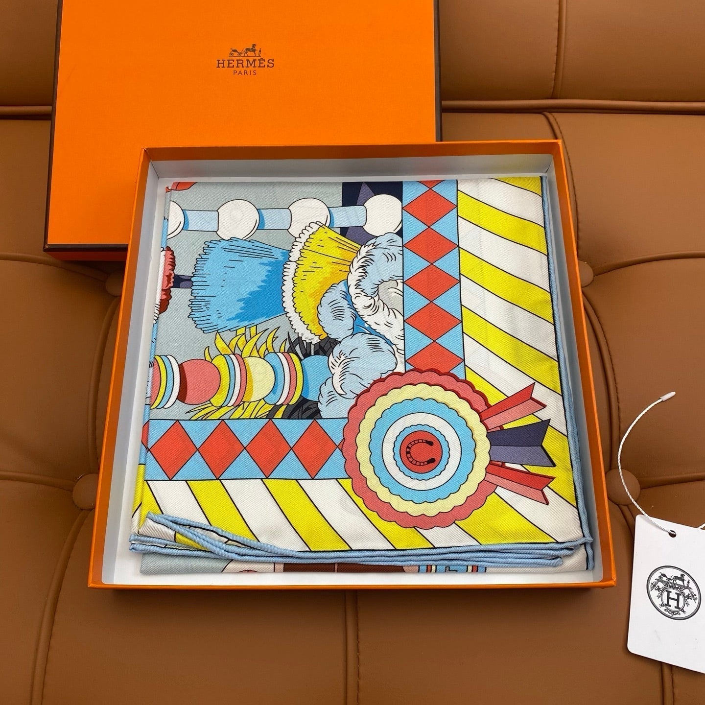 HERMES HERMES 25S SCARF 90 IN SILK 718487