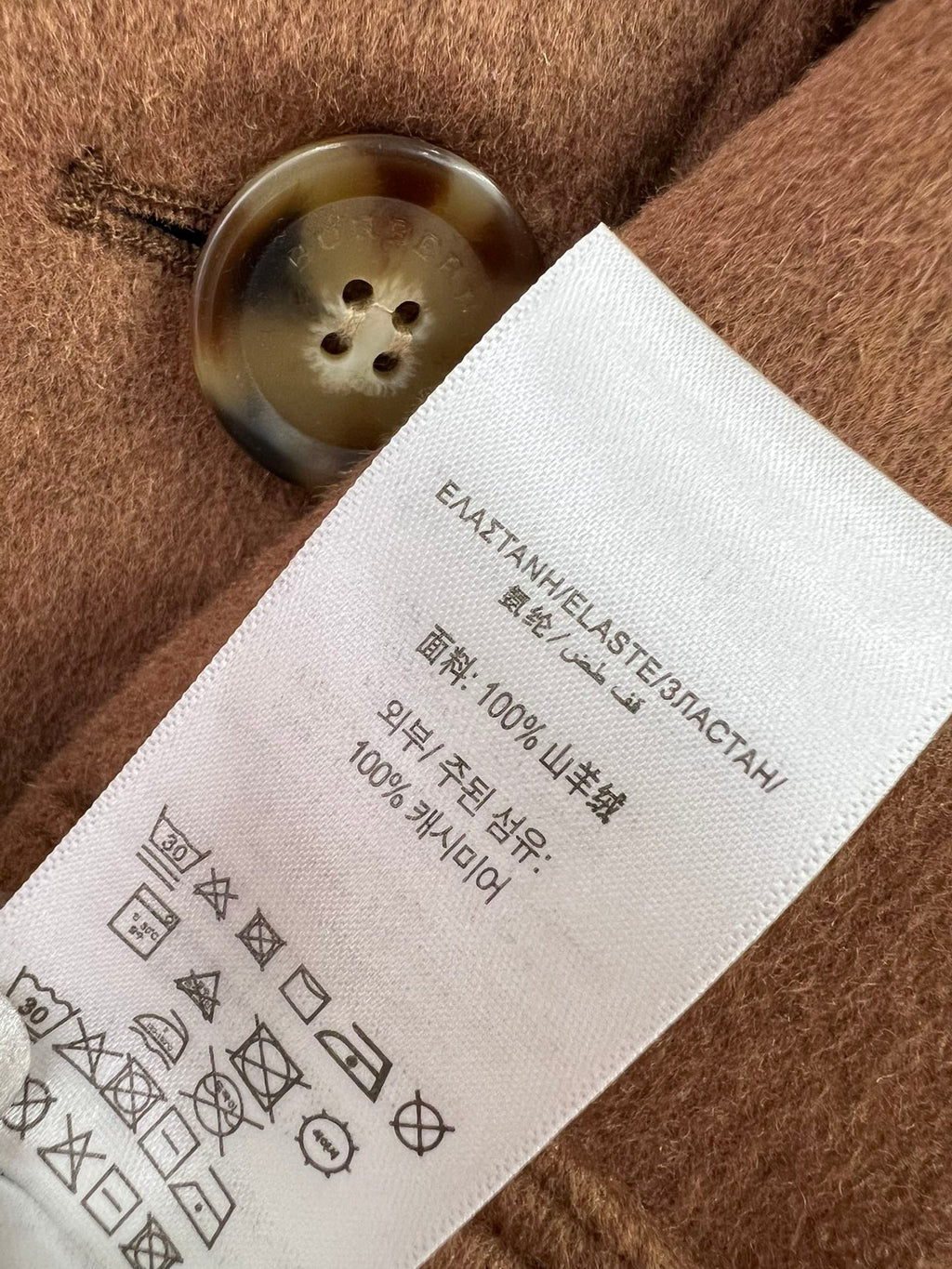 BURBERRY 25S CASHMERE COAT 0059