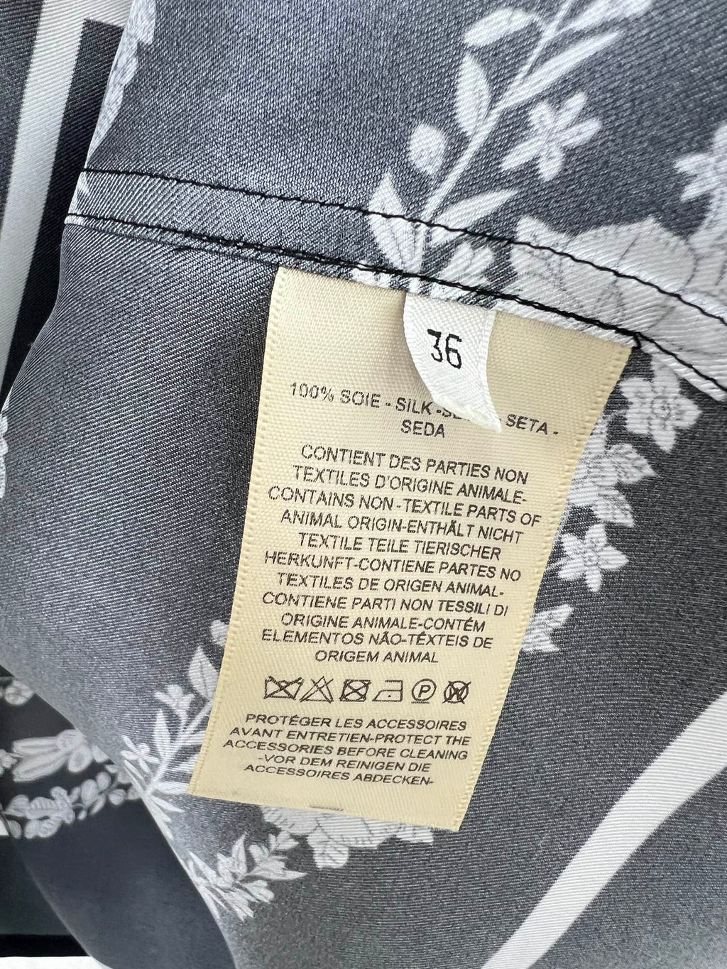 HERMES PRINTED SILK SHIRT 269264