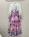 ZIMMER FLORAL PRINT DRESS WITH STAND COLLAR 269177