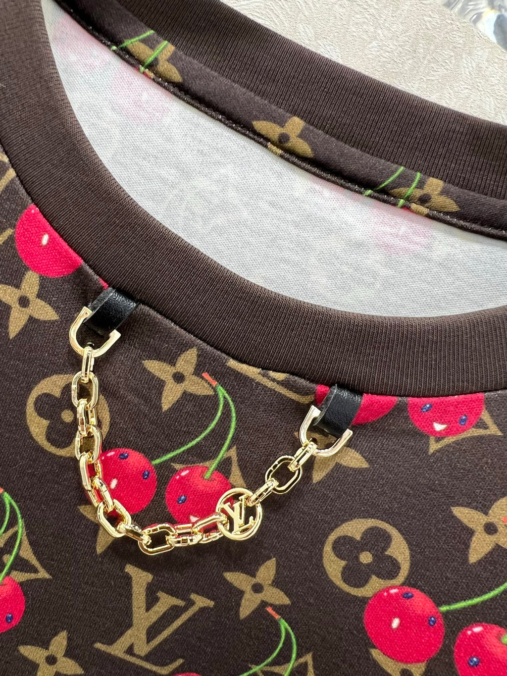 LOUIS VUITTON LOUIS VUITTON CHERRY BLOSSOM PRINT T-SHIRT 275069