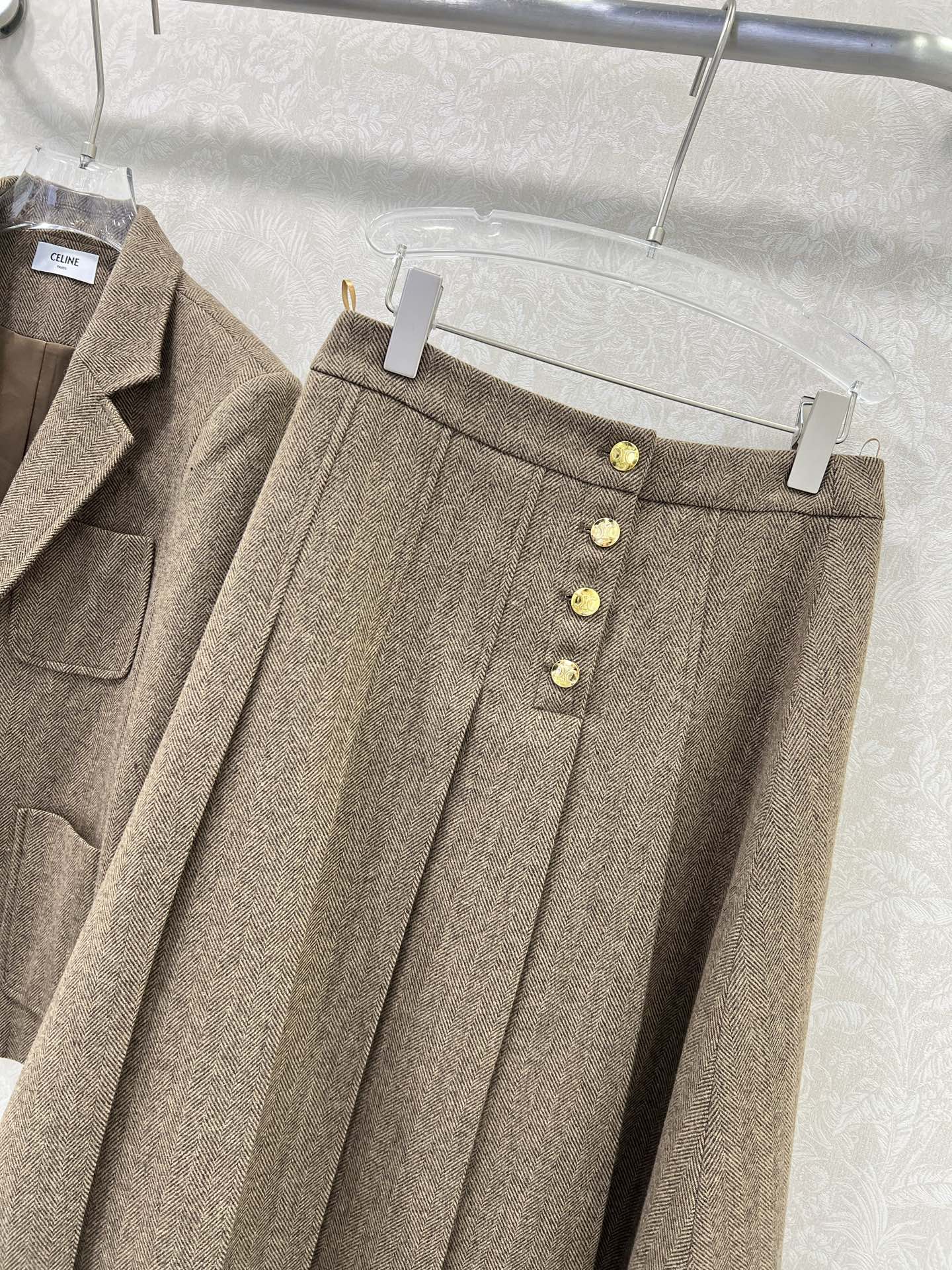 CELINE 26S BLAZER SKIRT SET 791194