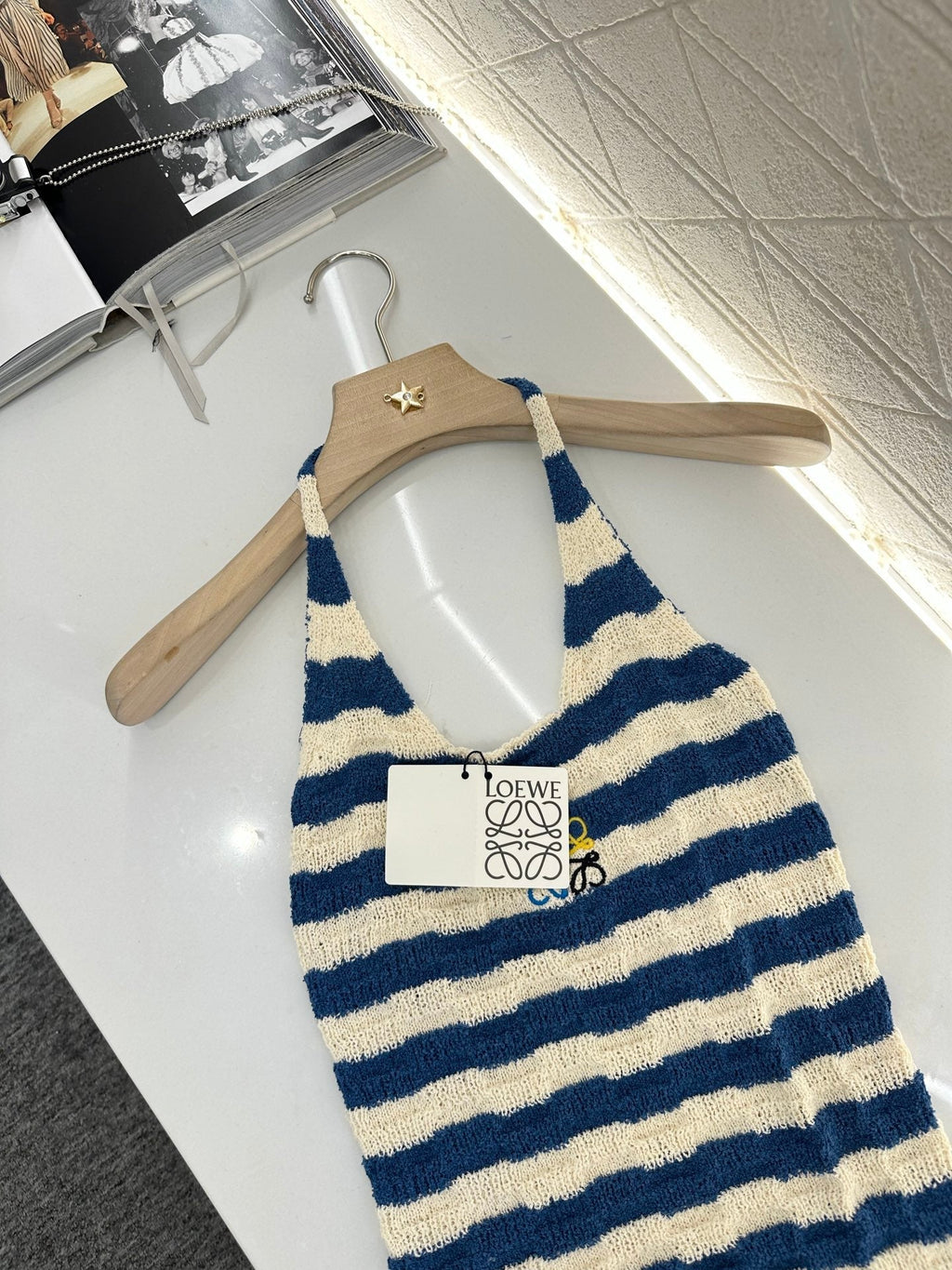 LW 25S HALTER NECK KNIT TOP 265546
