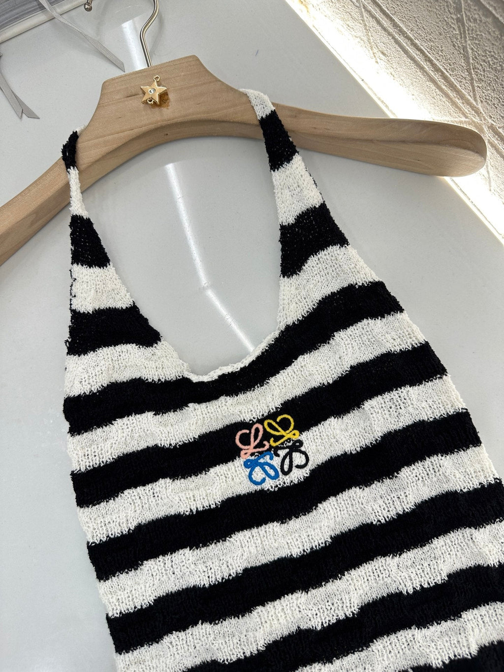 LW 25S HALTER NECK KNIT TOP 265542