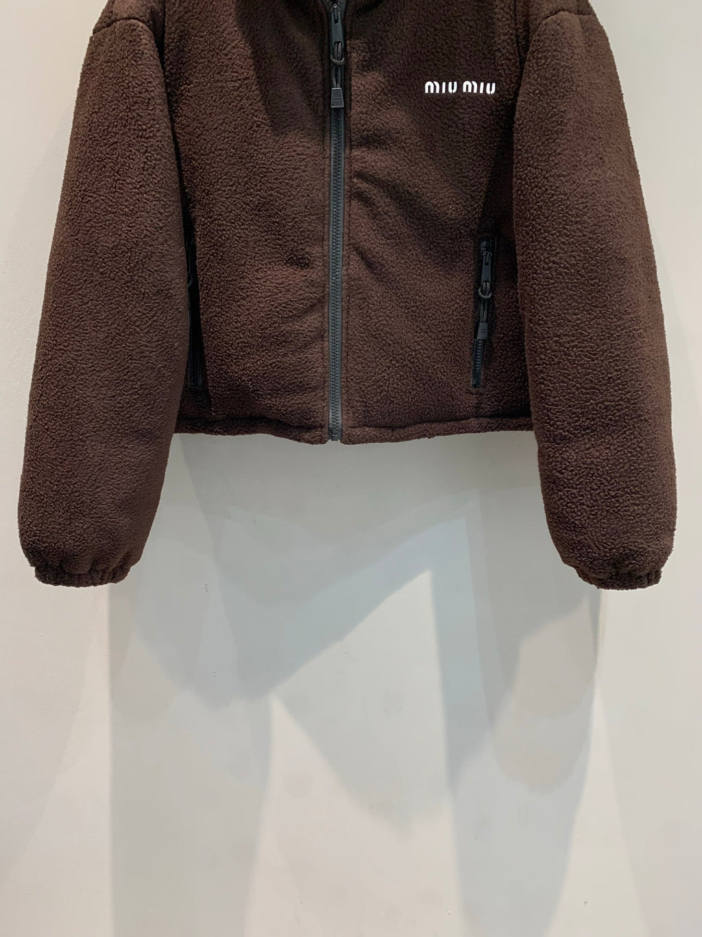 MIUMIU SHERPA FLEECE JACKET STYLE 470