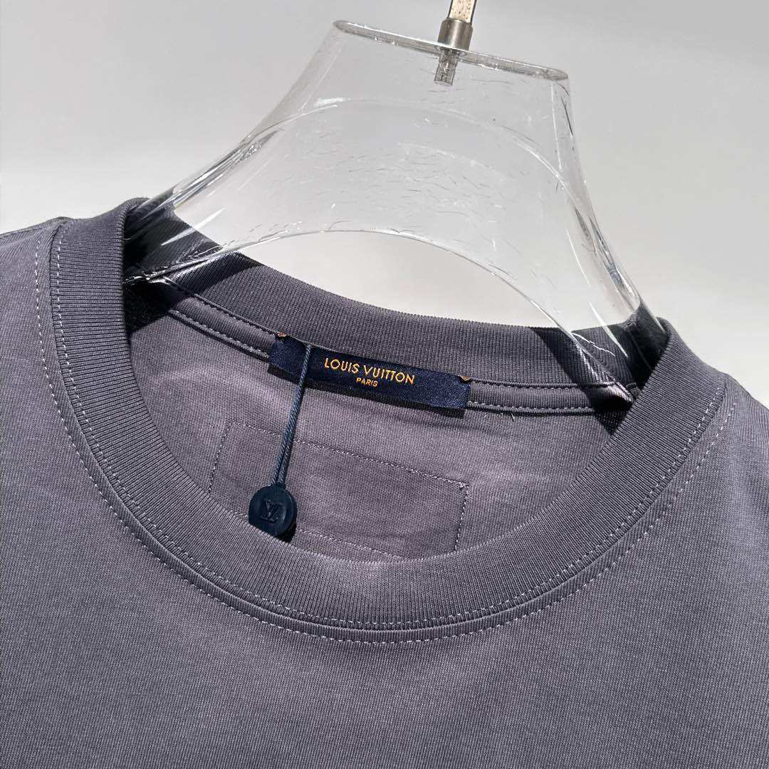 LOUIS VUITTON LV GRAY COTTON T-SHIRT 238910