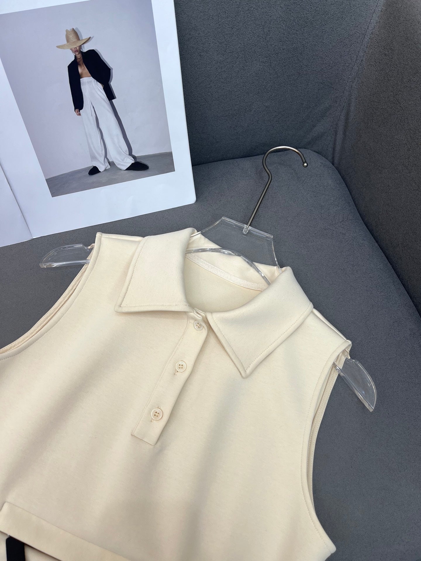 PRADA MATCHING SET WITH SLEEVELESS TOP AND SHORT SKIRT