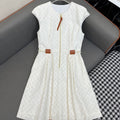 LOUIS VUITTON LV FRONT ZIP SLEEVELESS DRESS 25S IN POLYESTER 266640
