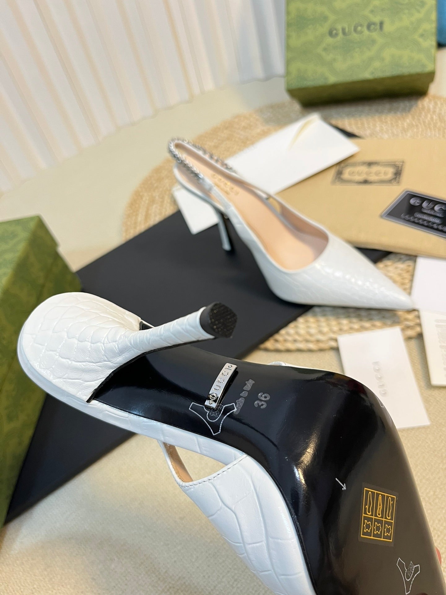 GUCCI Women's High Heels  White