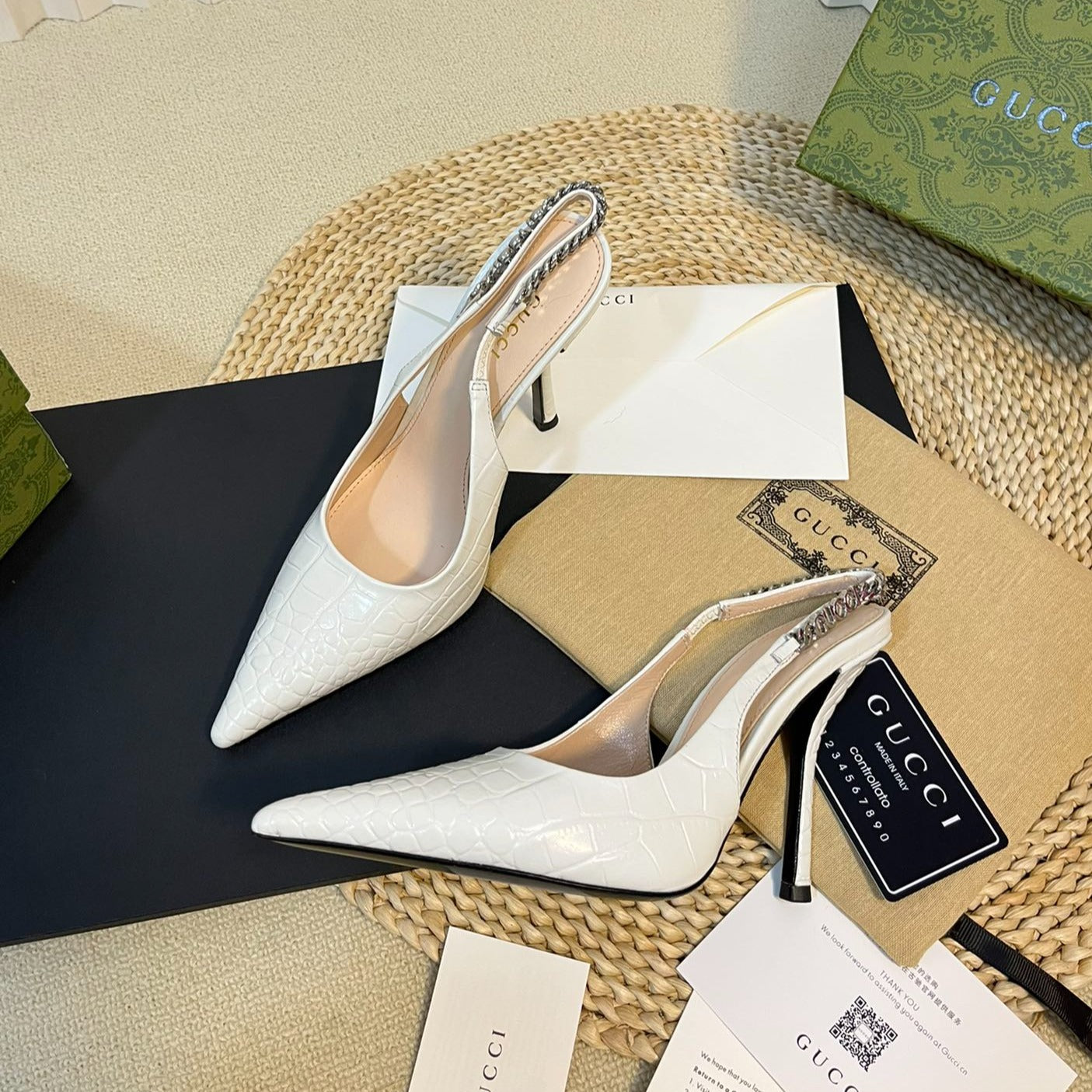 GUCCI Women's High Heels  White