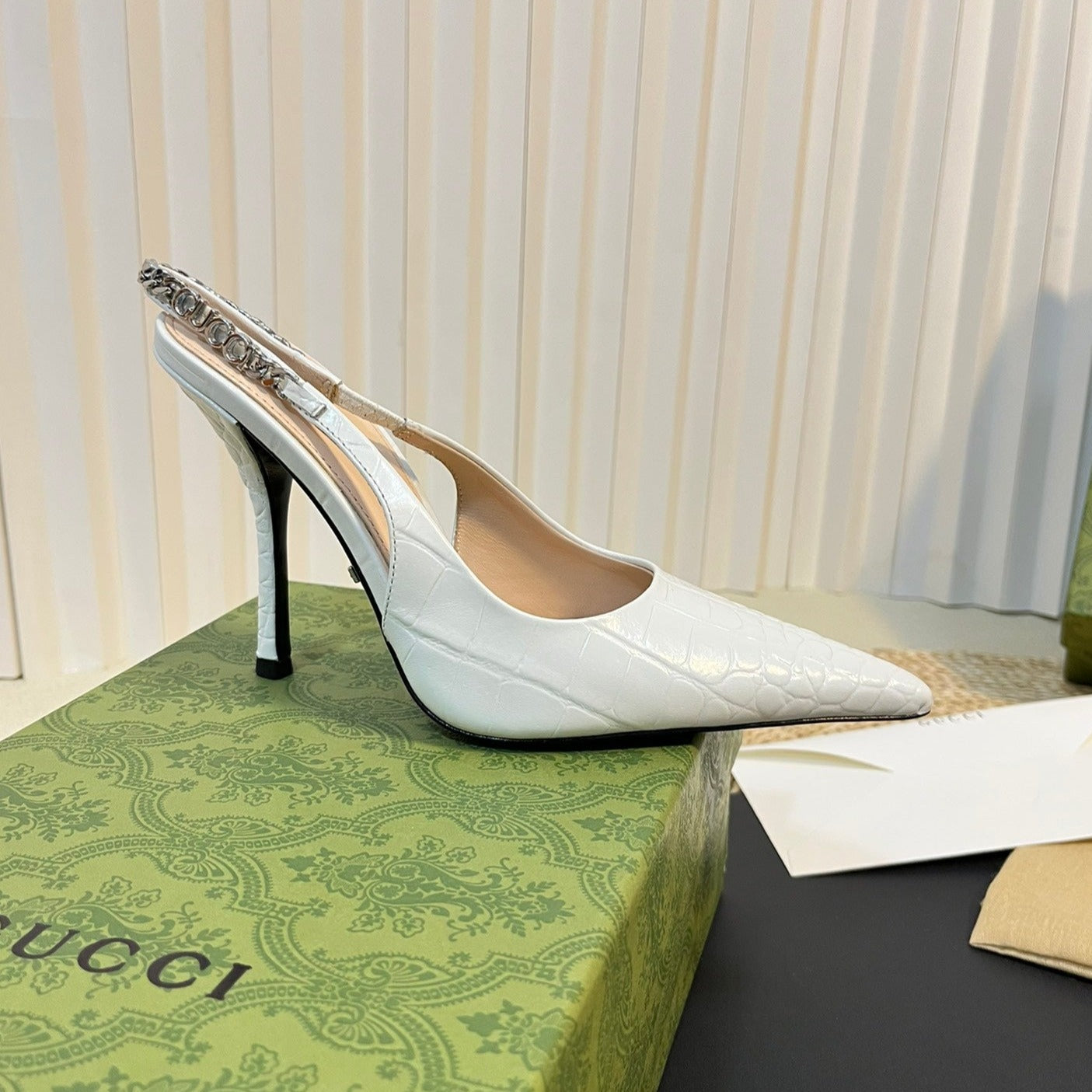 GUCCI Women's High Heels  White