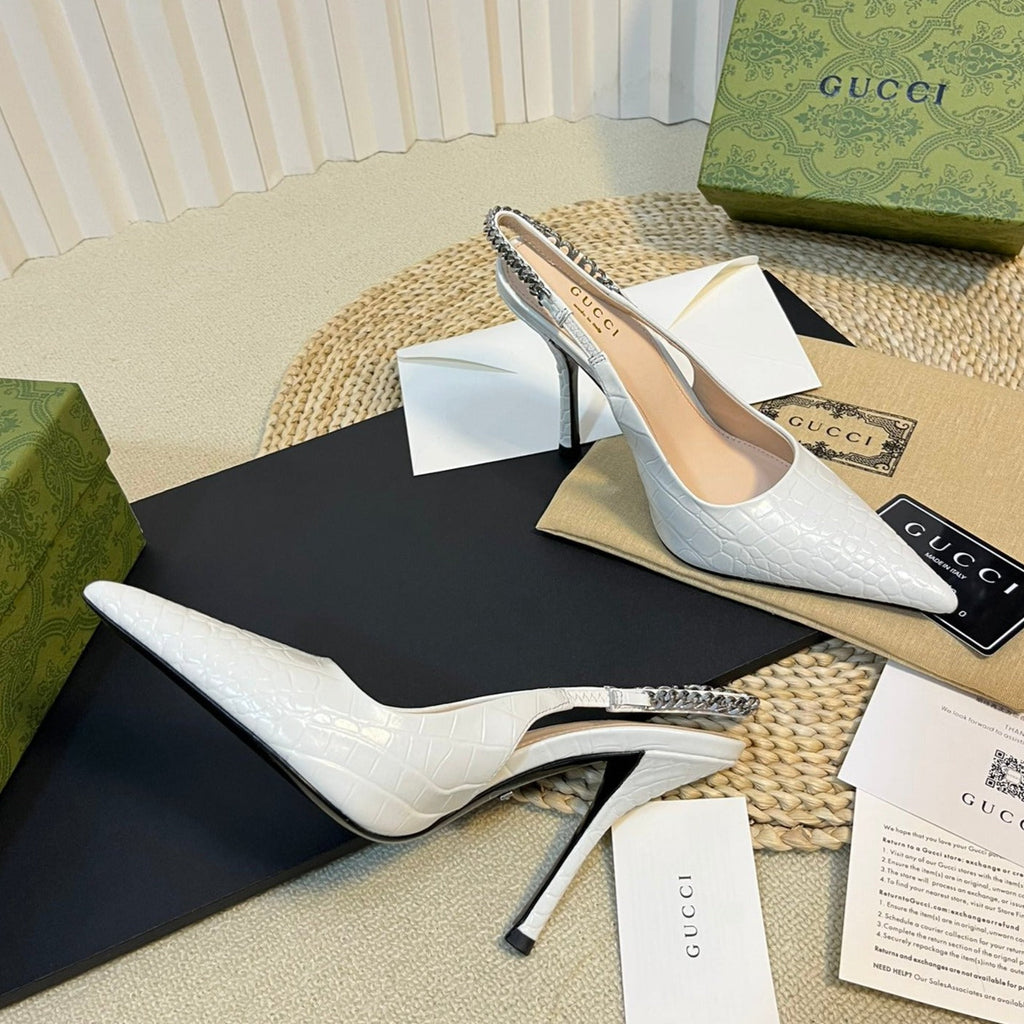 GUCCI Women's High Heels  White