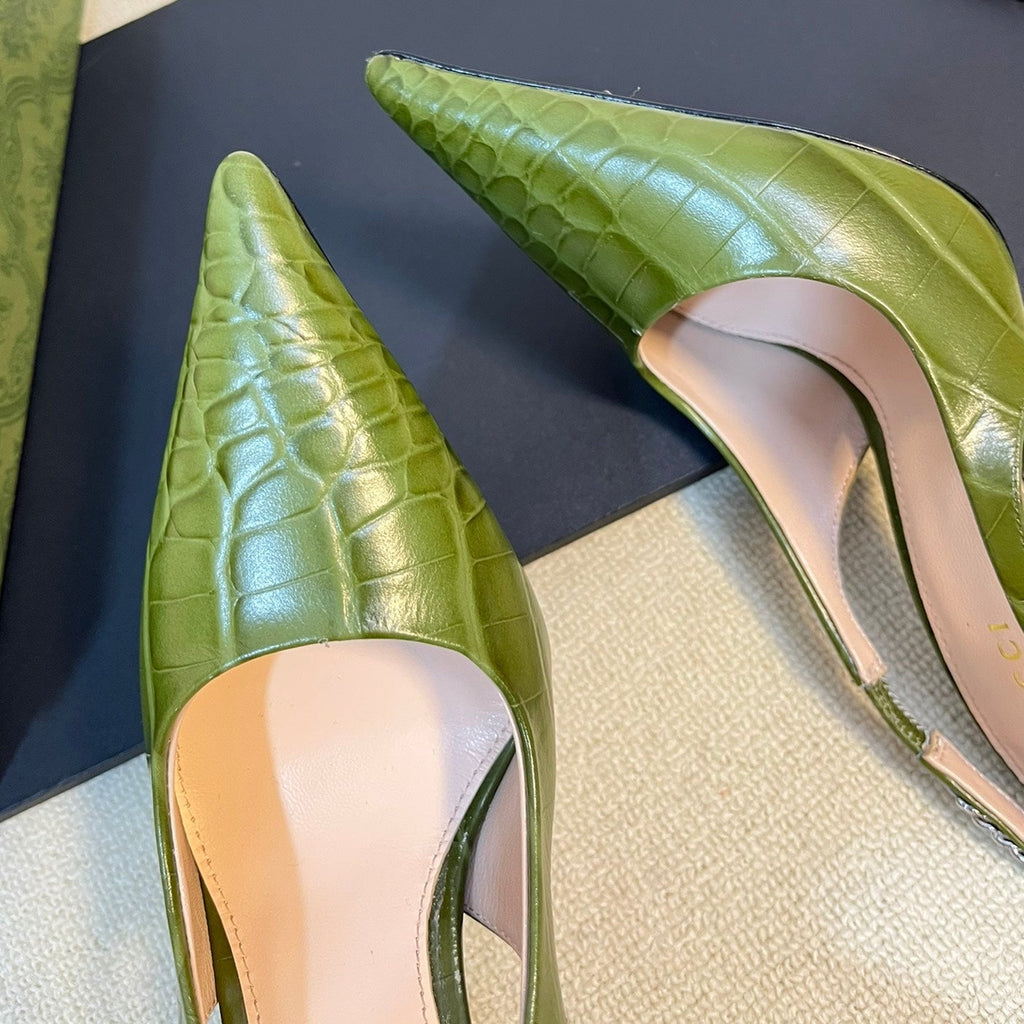 GUCCI Women's High Heels  Green Juniper