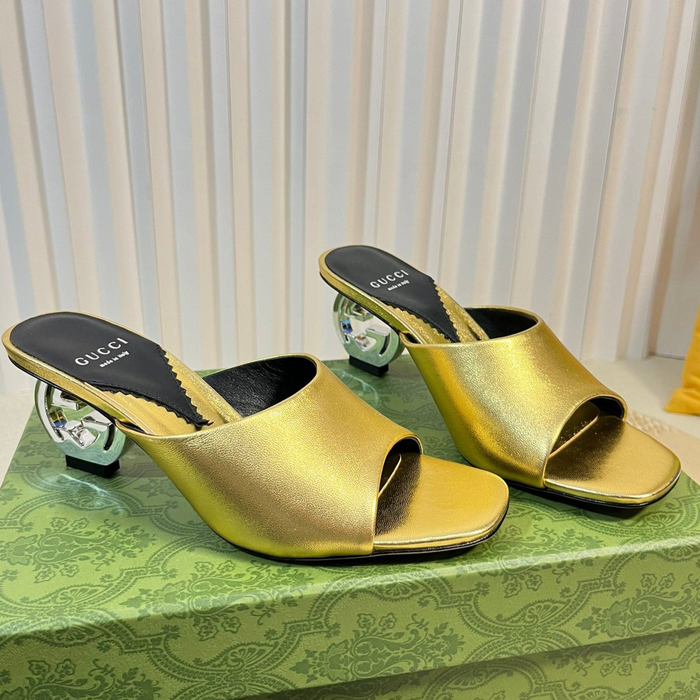 GUCCI Women's Heeled Sandals Golden