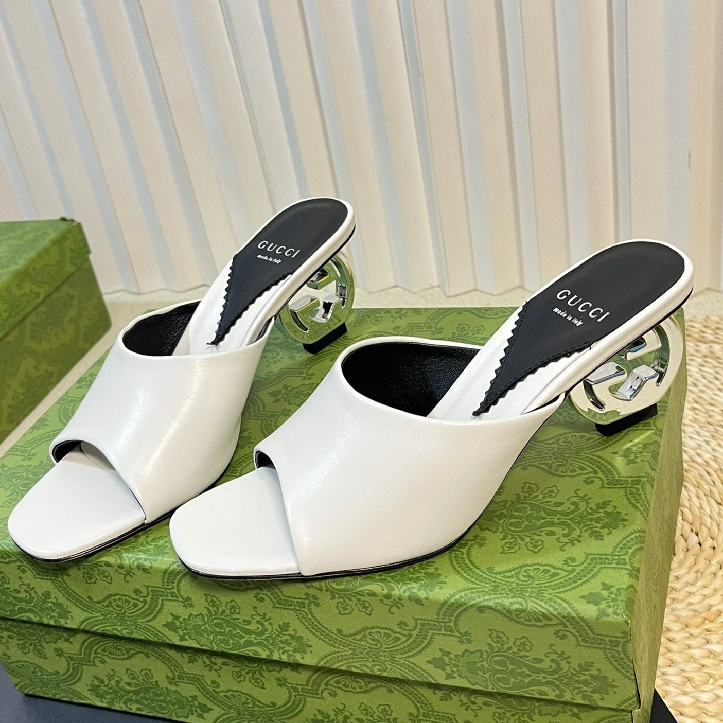 GUCCI Women's Heeled Sandals White