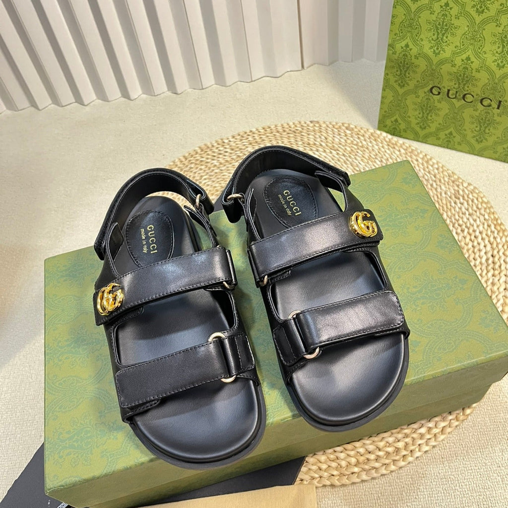 GUCCI Sandal With Double G Black
