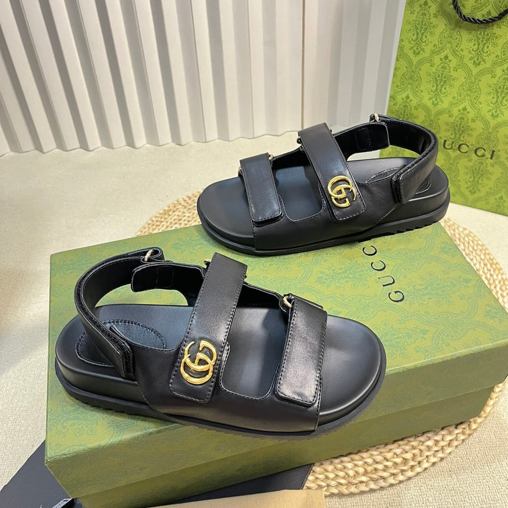 GUCCI Sandal With Double G Black