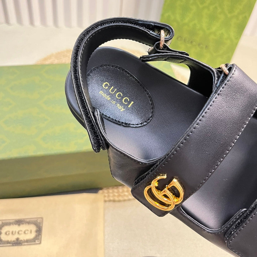 GUCCI Sandal With Double G Black