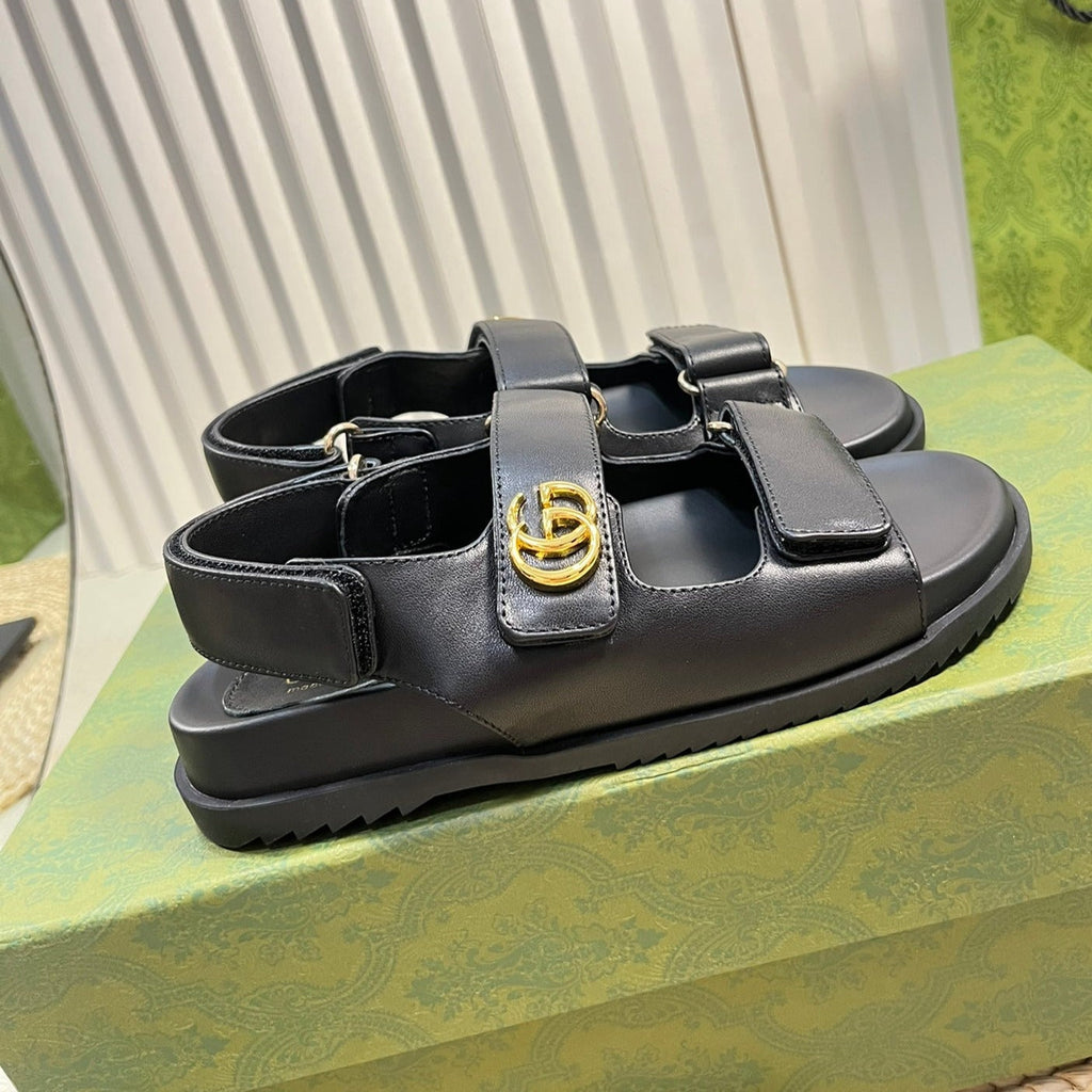 GUCCI Sandal With Double G Black