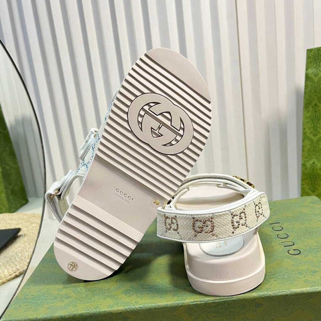GUCCI Sandal With Double G White