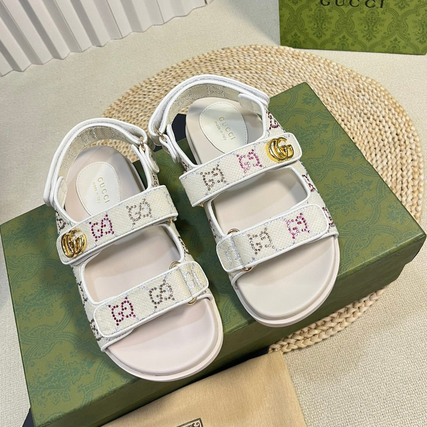 GUCCI Sandal With Double G White