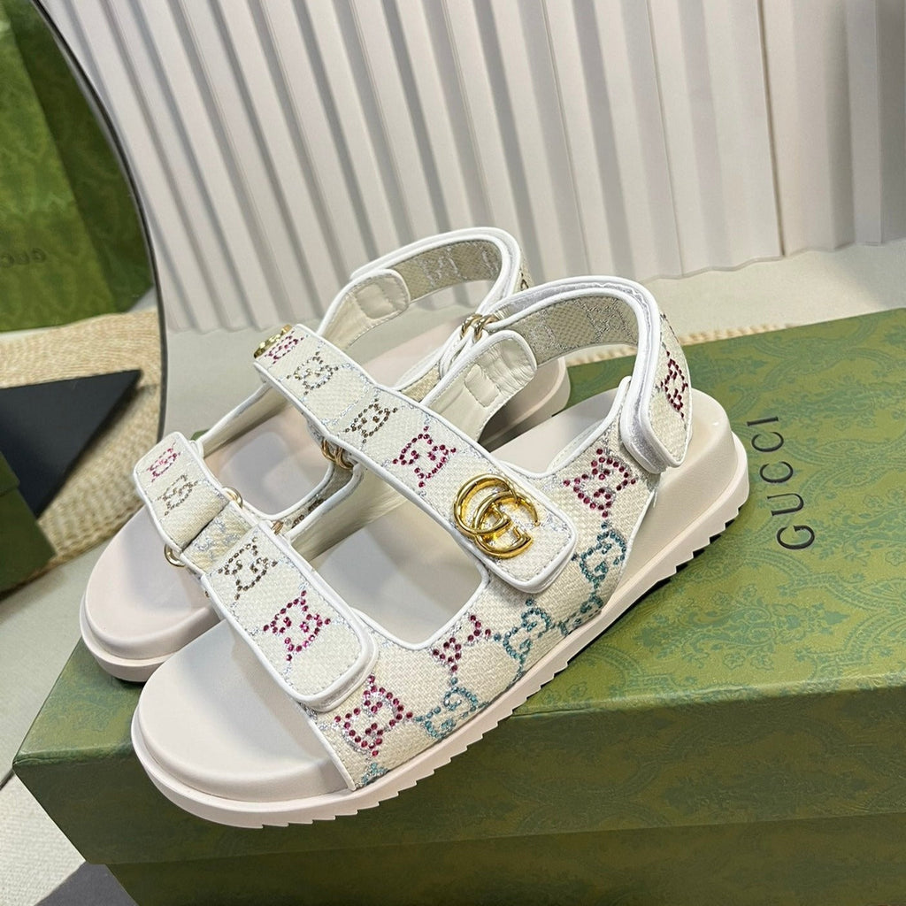 GUCCI Sandal With Double G White