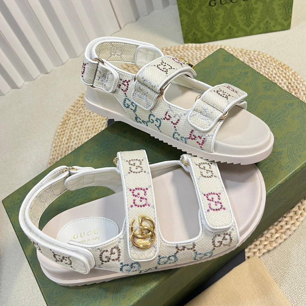 GUCCI Sandal With Double G White