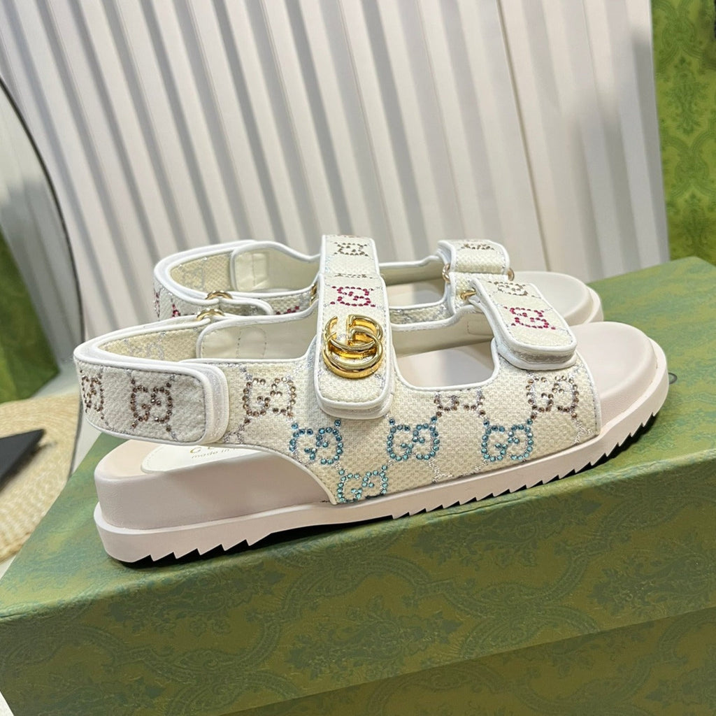 GUCCI Sandal With Double G White