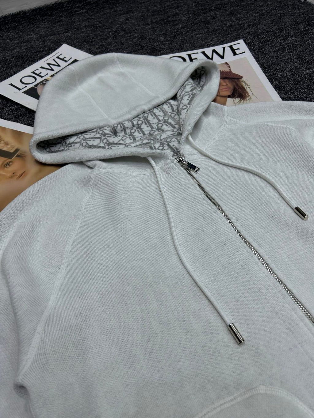 DIOR 25S HOODED KNIT JACKET STYLE 370