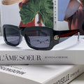 RECTANGULAR FRAME SUNGLASSES 570237 IN ACETATE