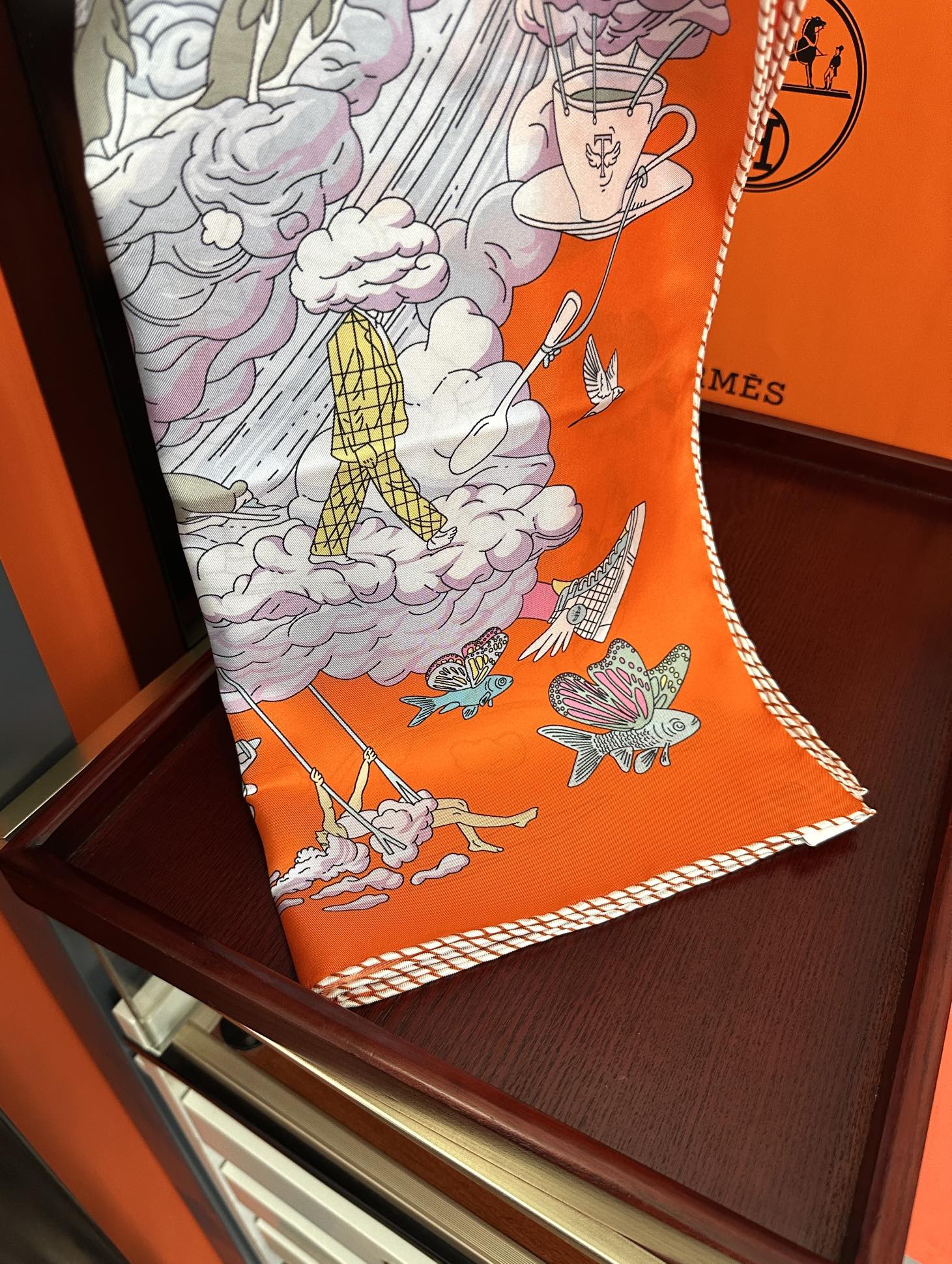 HERMES HERMES 25S SCARF 90 IN SILK 724702
