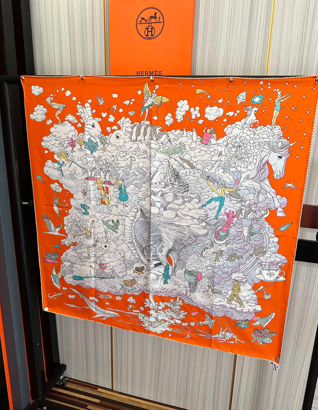 HERMES HERMES 25S SCARF 90 IN SILK 724702
