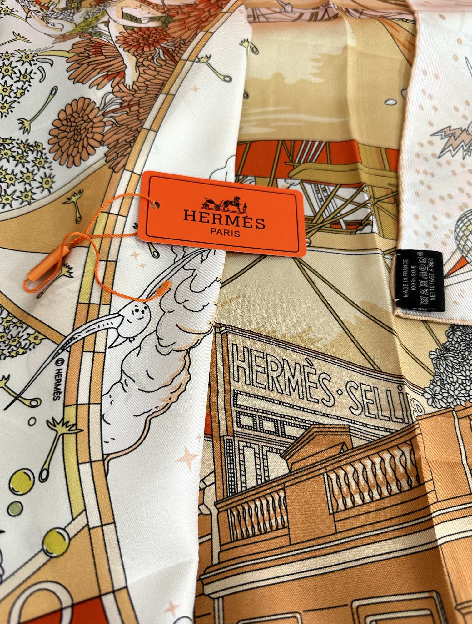 HERMES HERMES 25S SCARF 90 IN SILK 730533