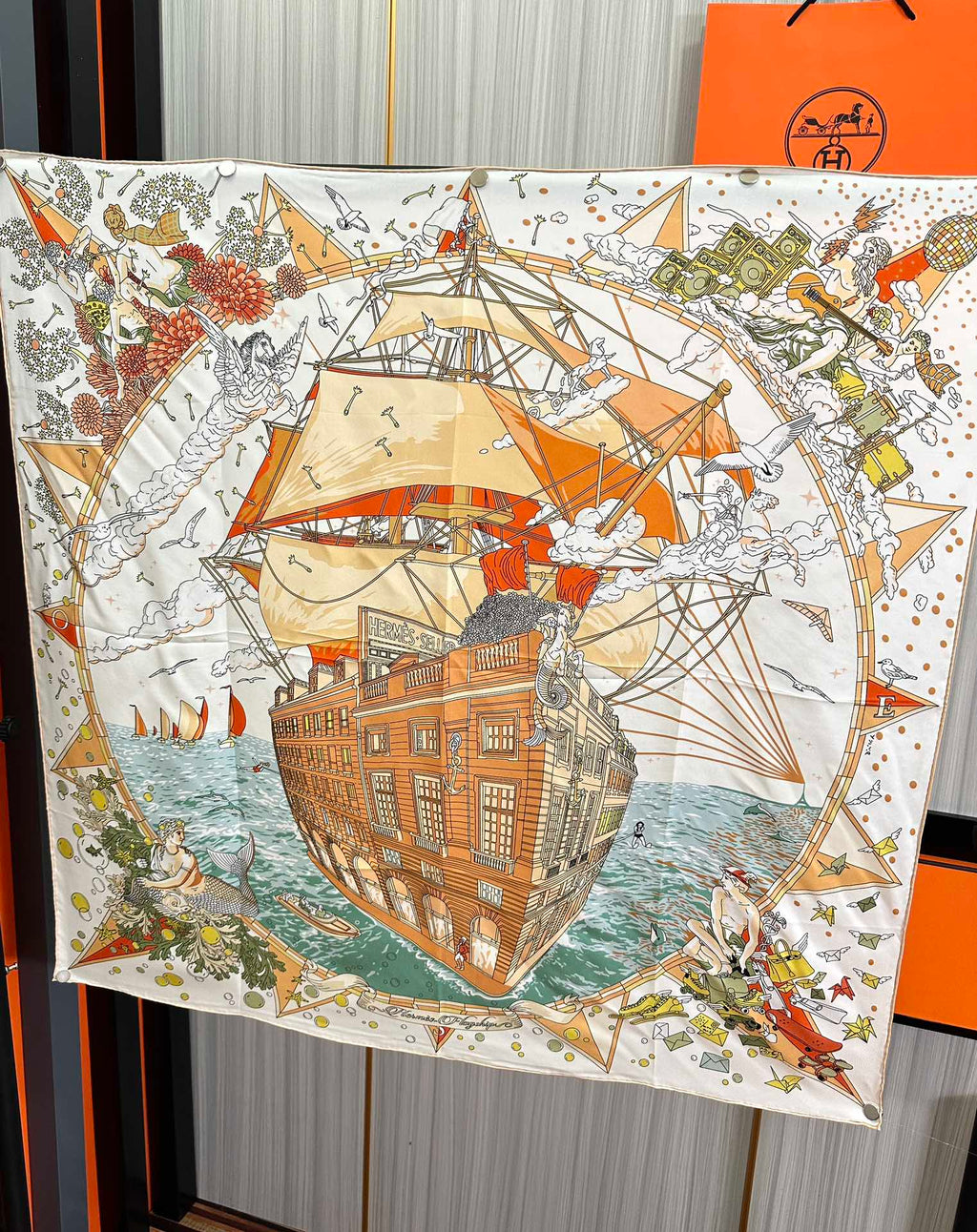 HERMES HERMES 25S SCARF 90 IN SILK 730533