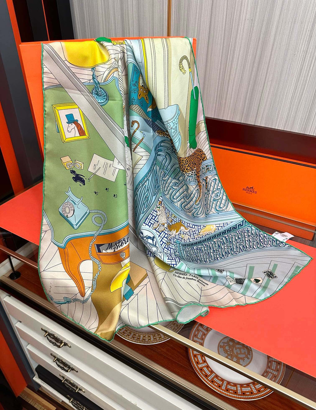 HERMES HERMES 25S SCARF 90 IN SILK 733849