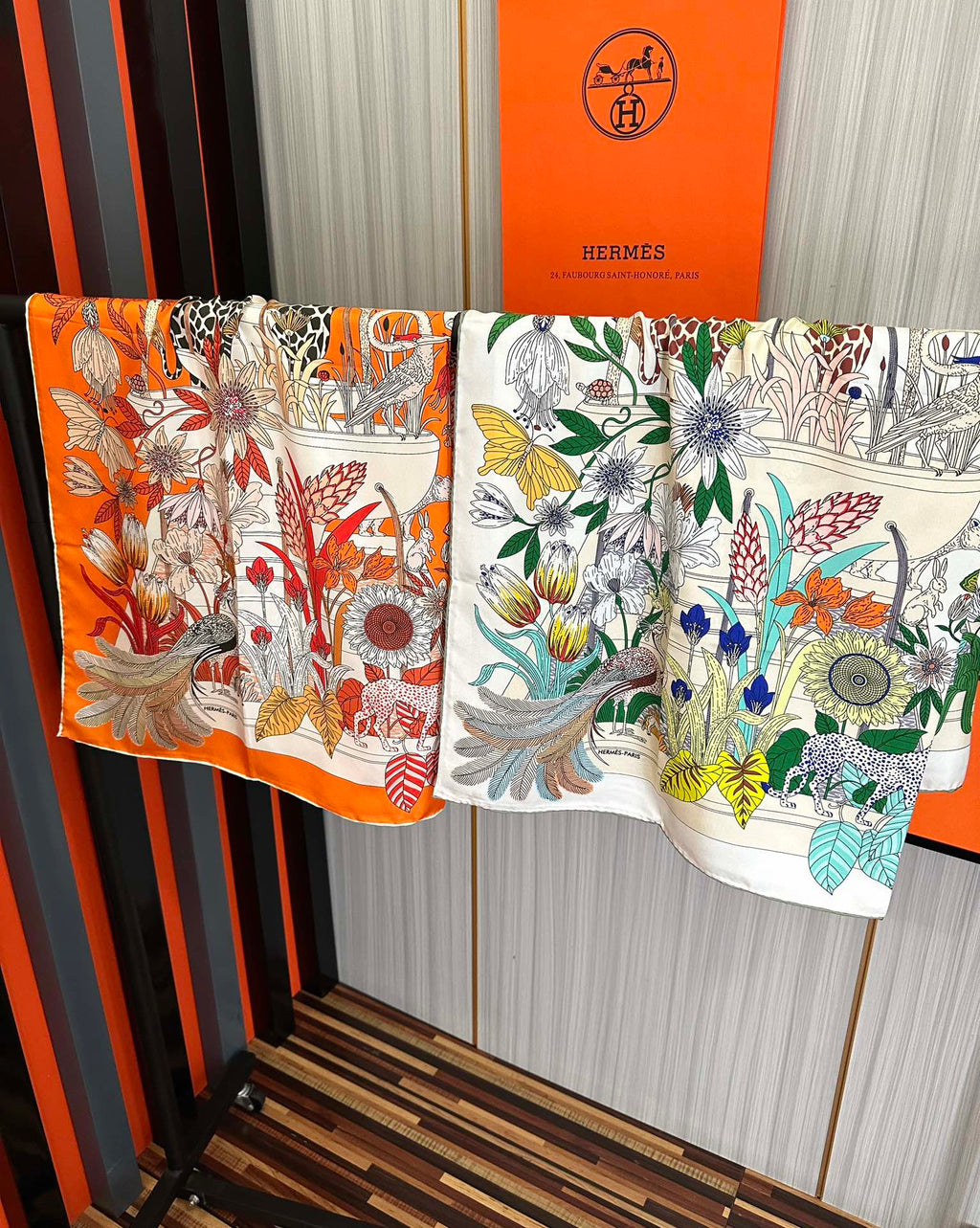 HERMES HERMES 25S SCARF 90 IN SILK 735740