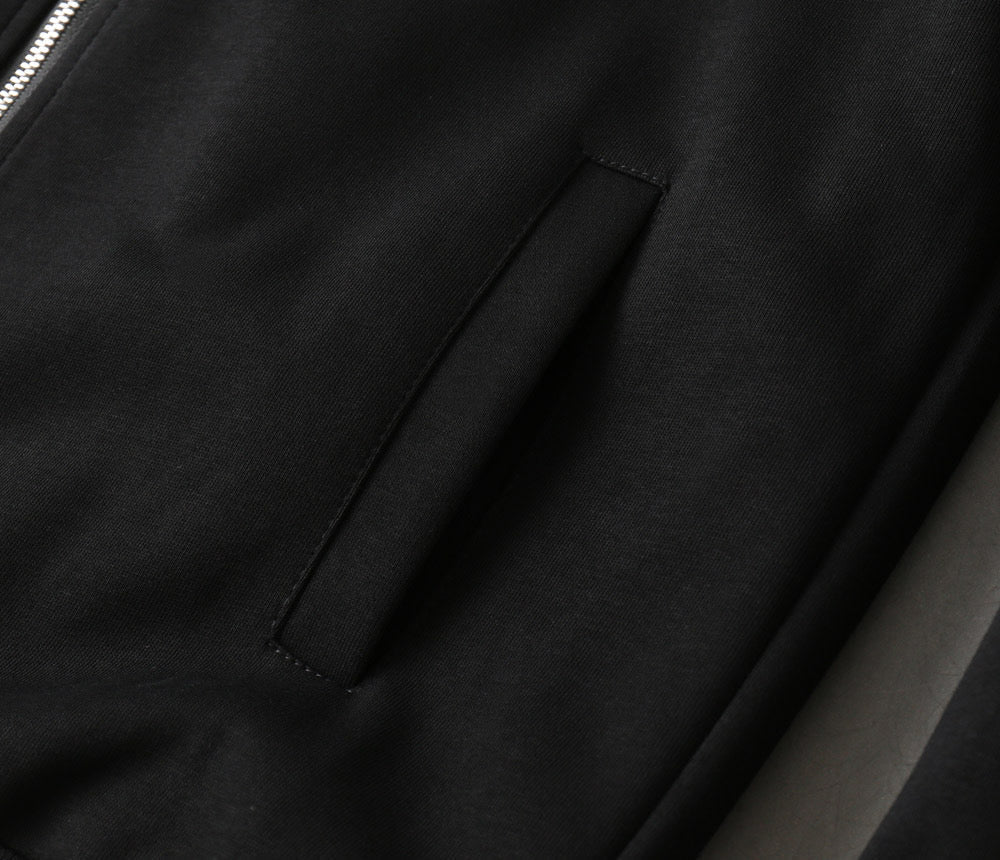 LOUIS VUITTON LV BLACK JACKET EMBROIDERED LOGO 239045