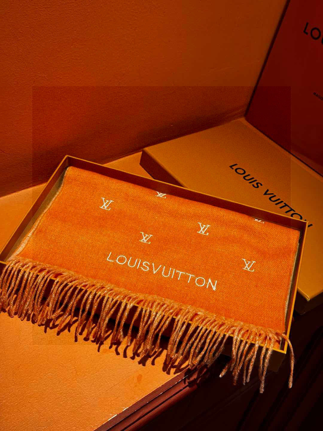 LOUIS VUITTON LV SCARF 180 CM IN CASHMERE 730569