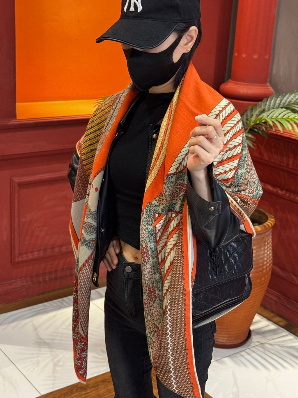 HERMES HERMES 25S SCARF 140 IN SILK TWILL 733918