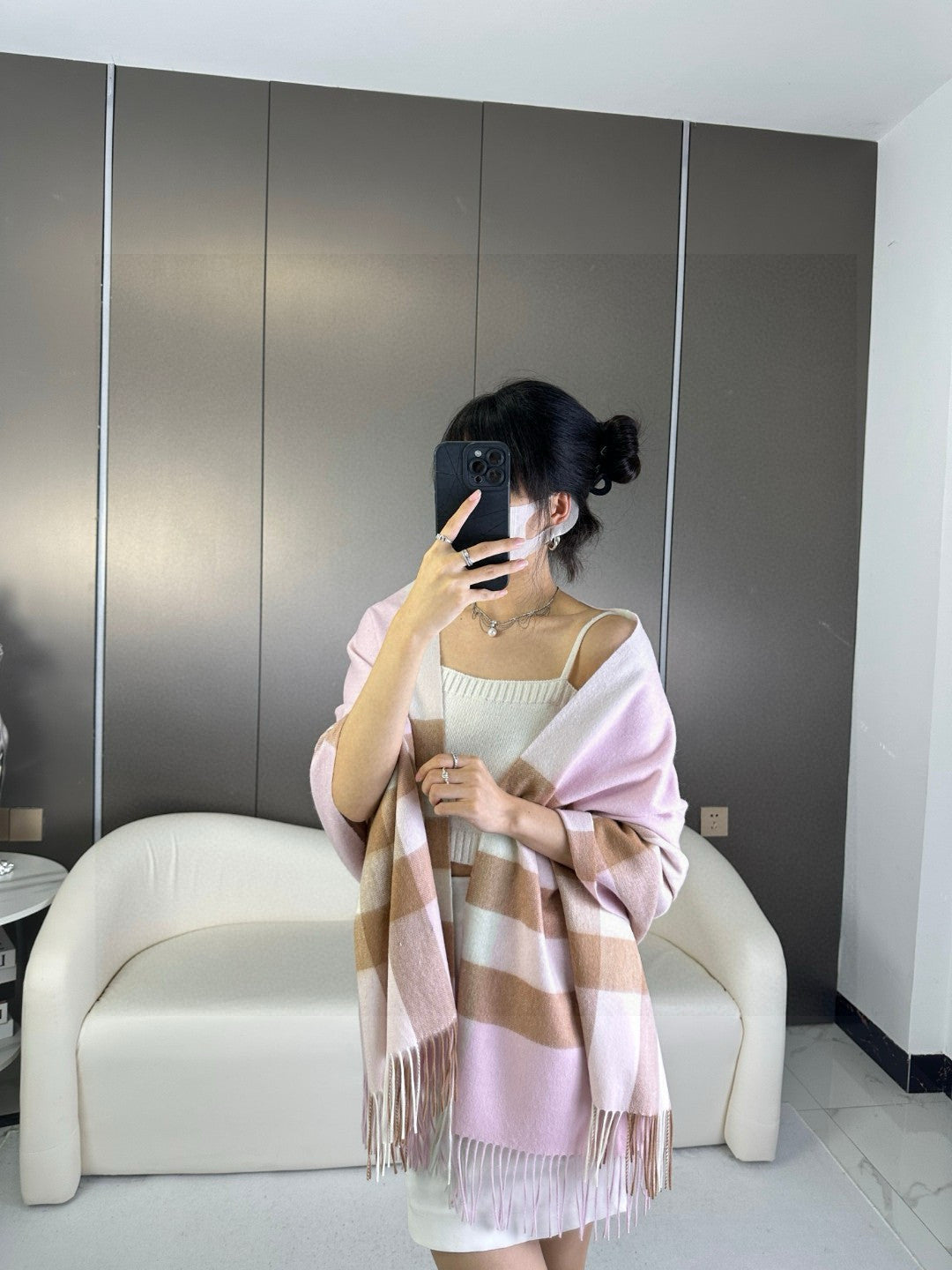 BBR SCARF 200 CM IN CASHMERE 726425