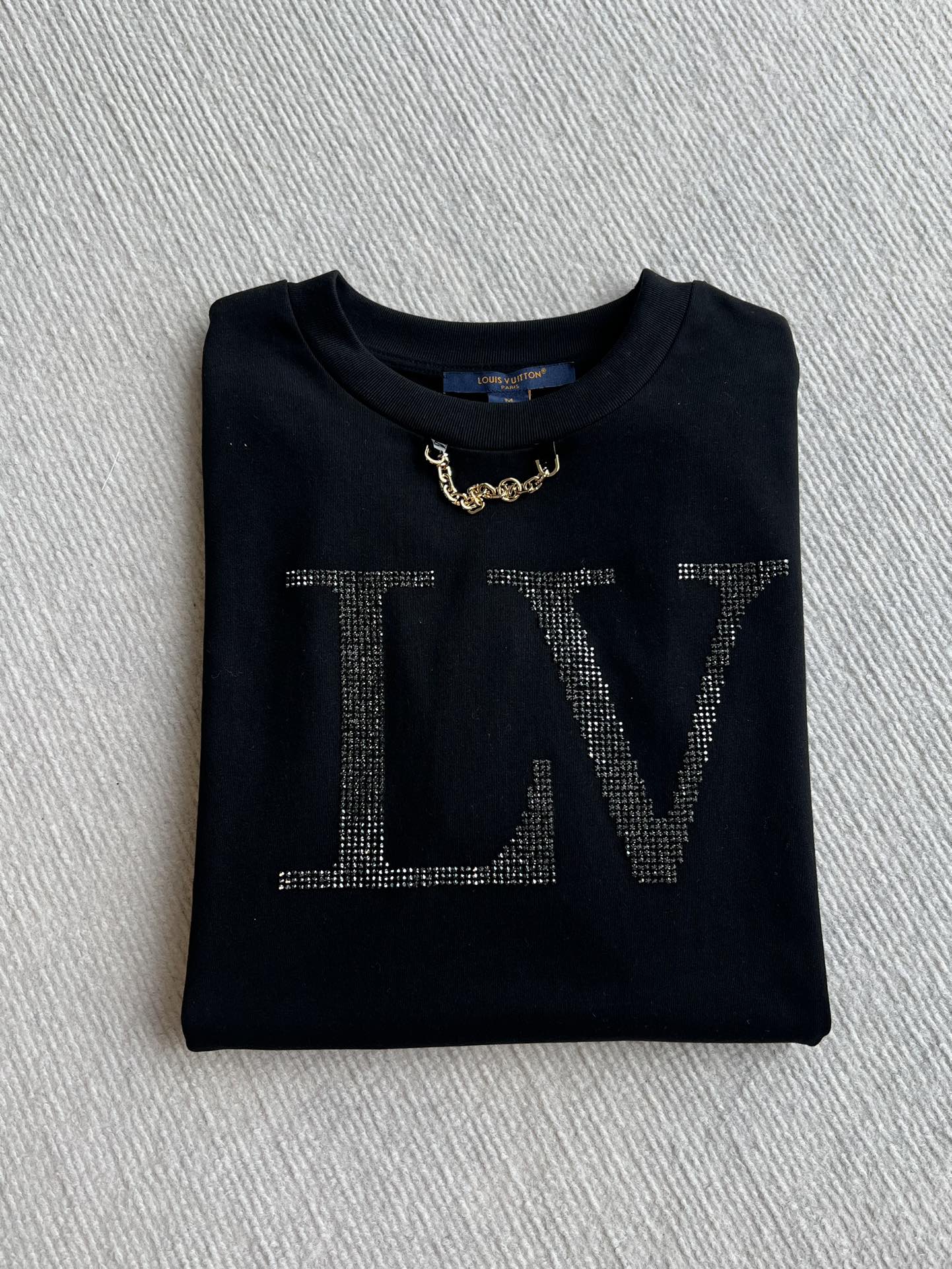 LOUIS VUITTON LOUIS VUITTON DIAMOND ROUND NECK SHORT SLEEVE T-SHIRT 275667